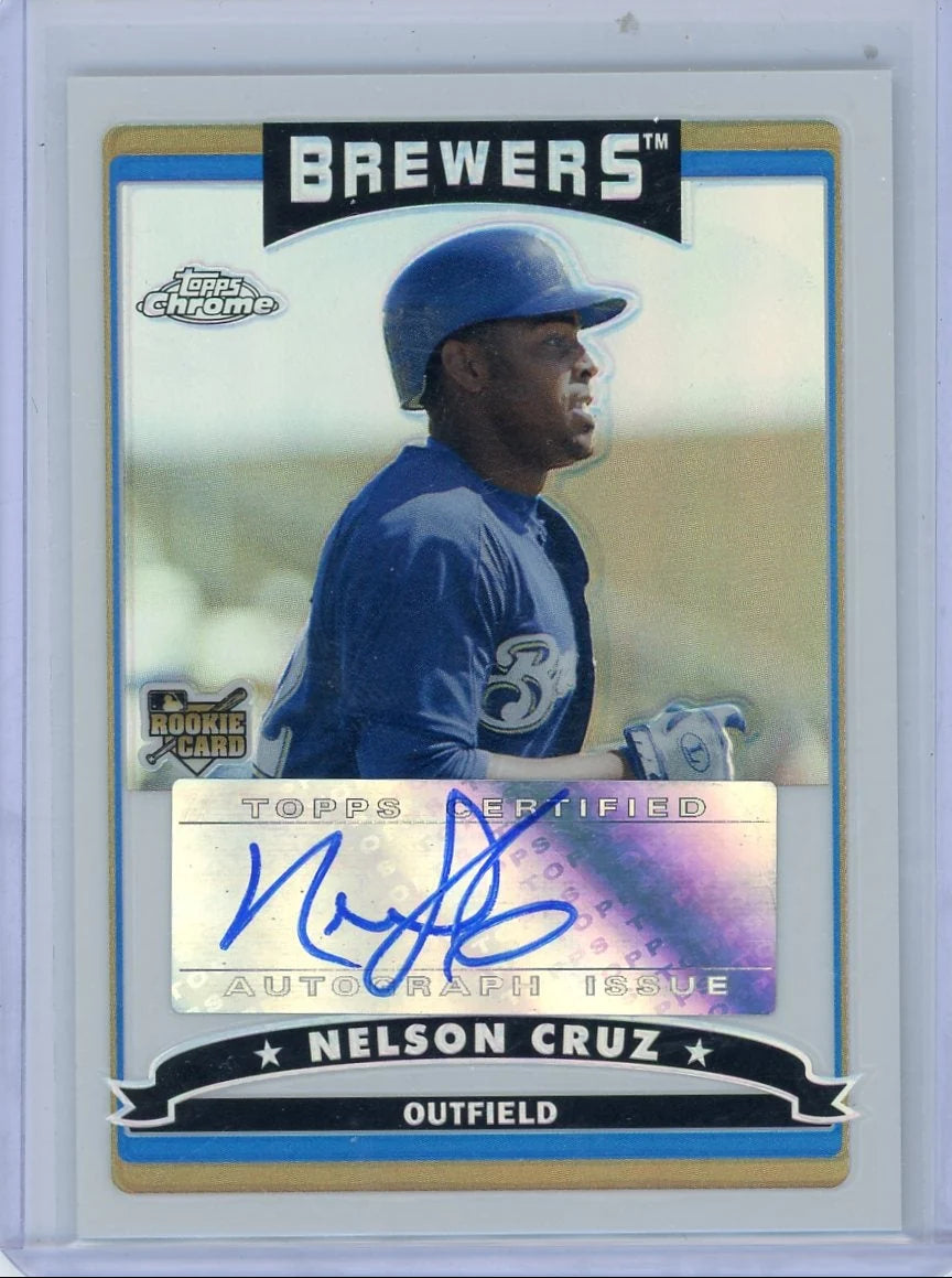 Nelson Cruz 2006 Topps Chrome Rookie Autograph #'d 259/500