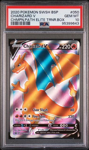 Charizard V 2020 Pokemon Champion's Path ETB Promo #SWSH050 PSA 10