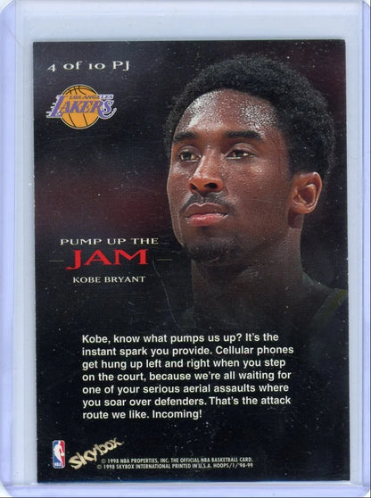 Kobe Bryant 1998 SkyBox NBA Hoops Pump Up the Jam
