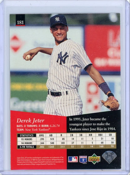 Derek Jeter 1995 Upper Deck SP silver