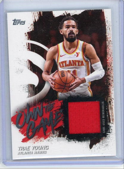 Trae Young 2025-26 Topps Own the Game Jersey Relic
