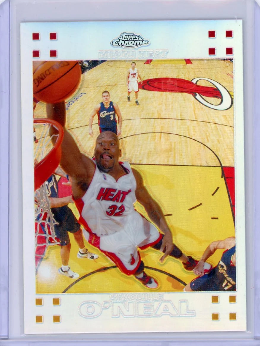 Shaquille O'Neal 2007-08 Topps Chrome Refractor #'d 896/999