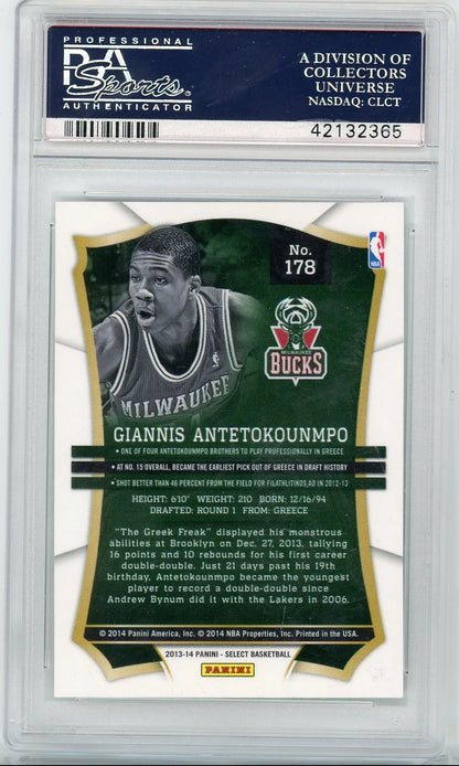 Giannis Antetokounmpo 2013 Panini Select Rookie #178 PSA 10