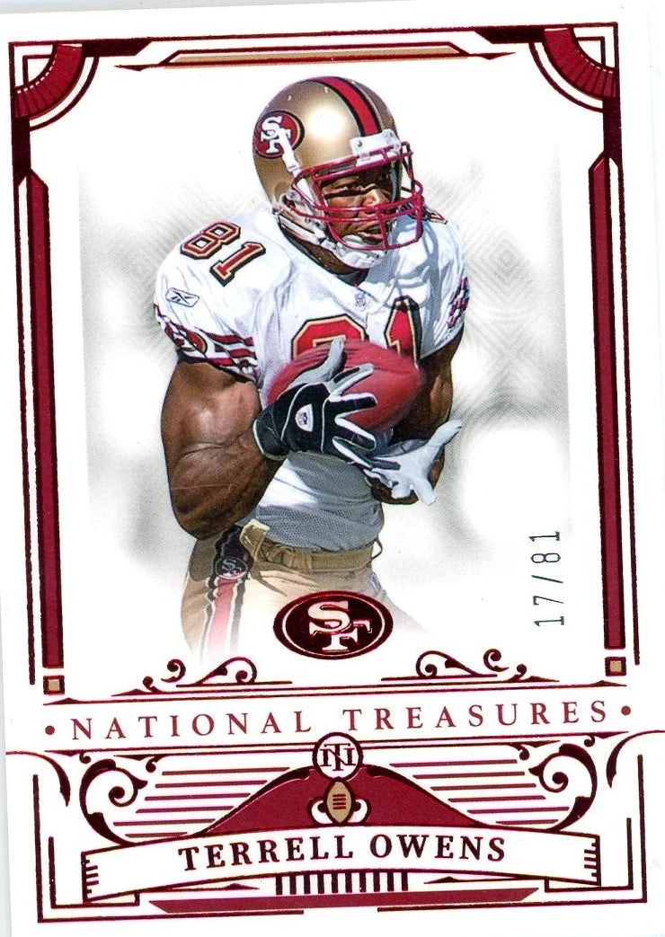 Terrell Owens 2025 Panini National Treasures #'d 17/81