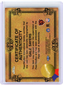 Gale Sayers 1999 Fleer Greats of the Game Autograph