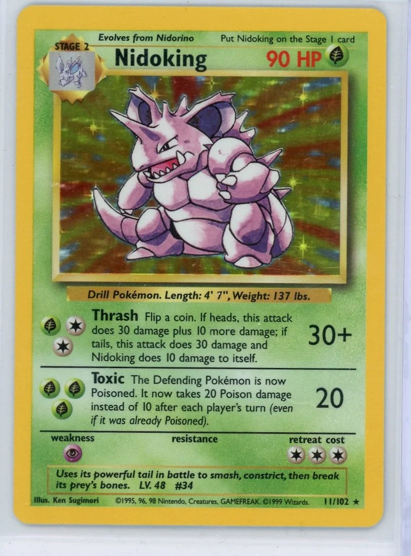 Nidoking Pokémon Base Set Holo #11/102