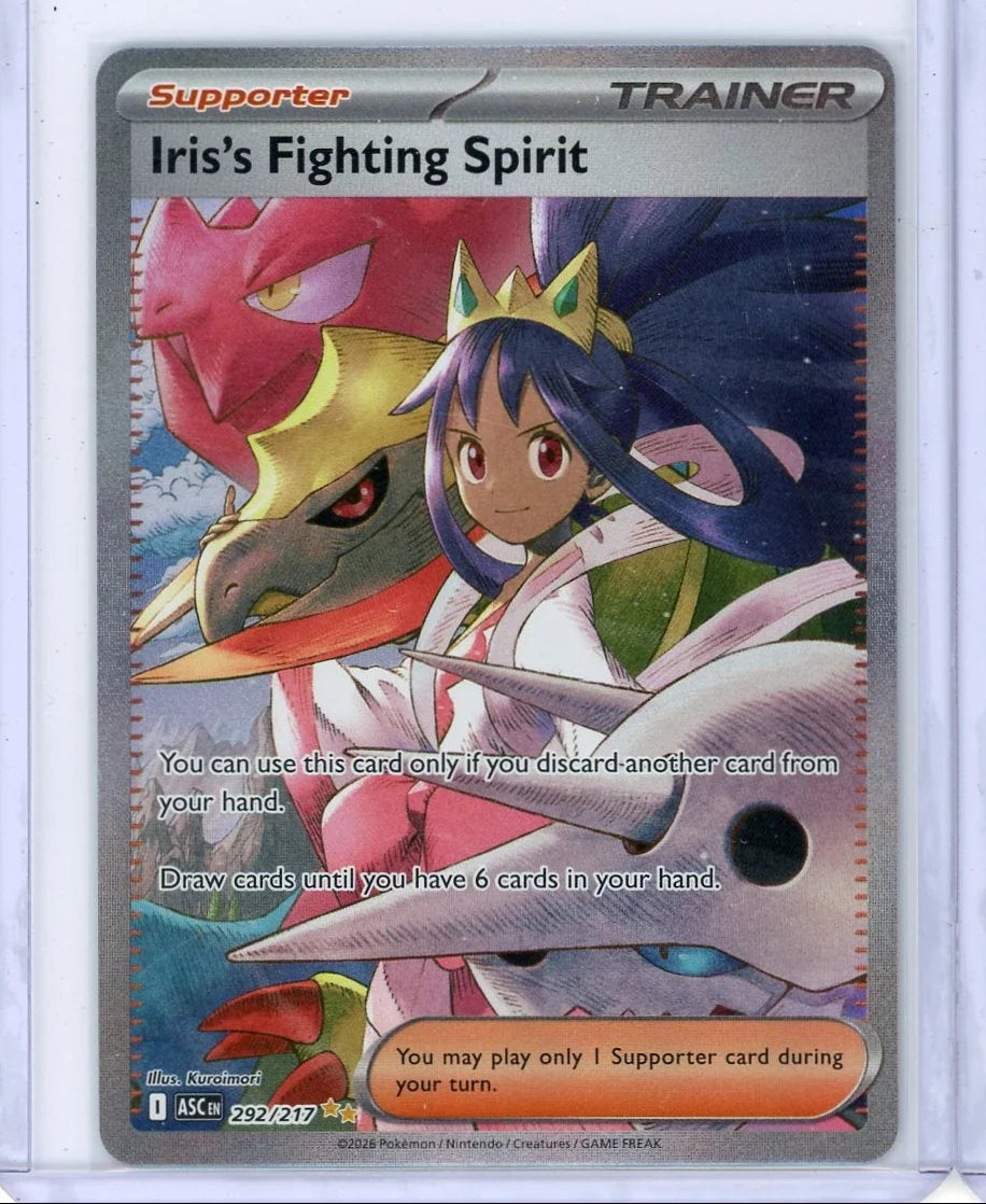 Iris's Fighting Spirit 2026 Pokémon Ascended Heroes Special Illustration rare 292/217