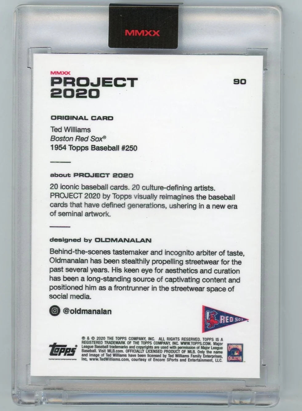 Ted Williams 2020 Topps Project 2020 #90