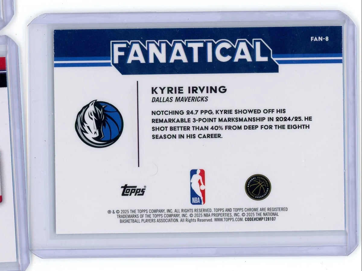 Kyrie Irving 2025 Topps Chrome Basketball Fanatical SP