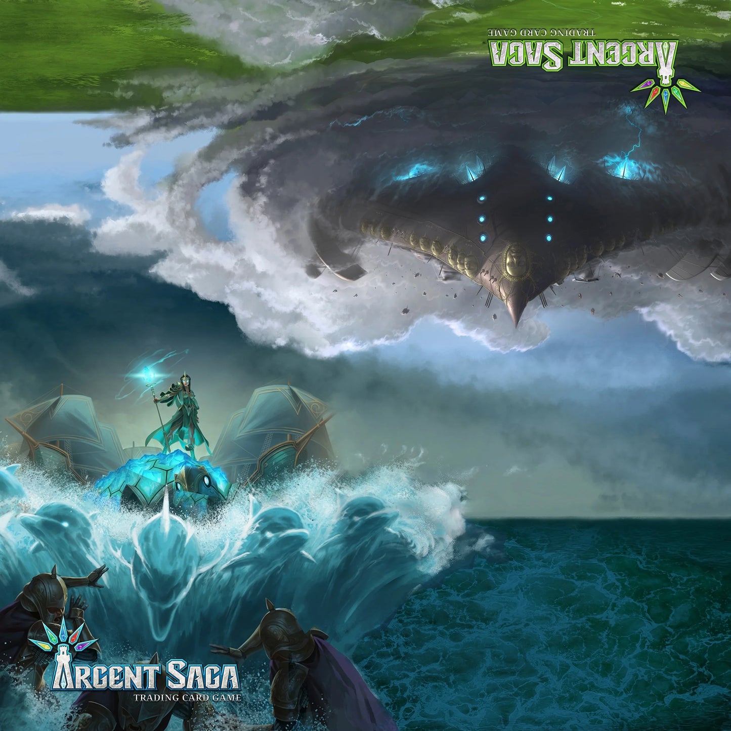 Argent Saga TCG Cloth 2-Player Playmat - Air and Sea