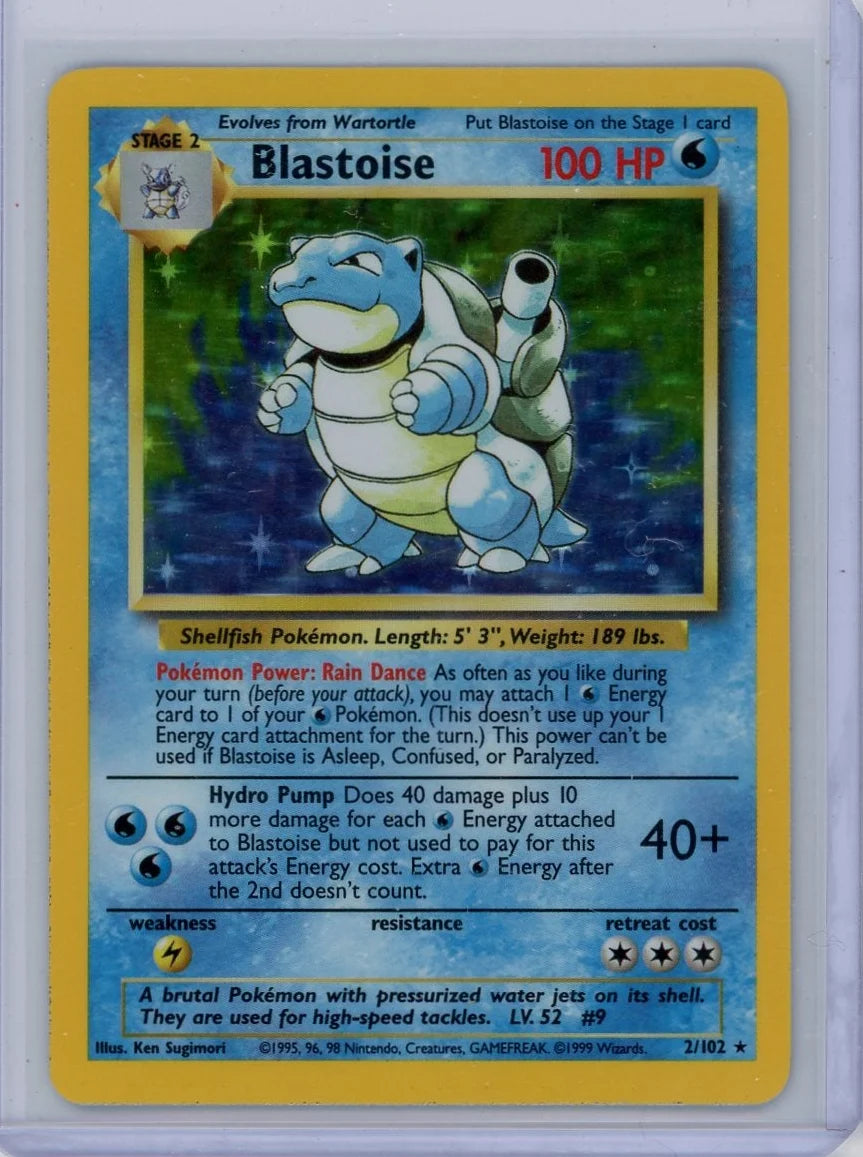 Blastoise Pokémon Base Set Holo #2/102