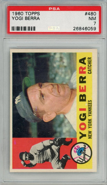 Yogi Berra 1960 Topps #480 PSA 7
