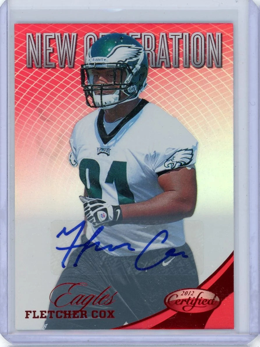 Fletcher Cox 2012 Panini Certified New Generation Auto Red RC #'d 281/350