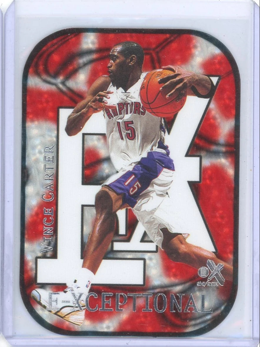 Vince Carter 2000 Fleer Skybox eX E-Xceptional die-cut