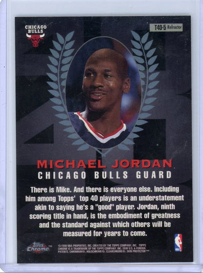 Michael Jordan 1998 Topps Chrome Top-40 refractor