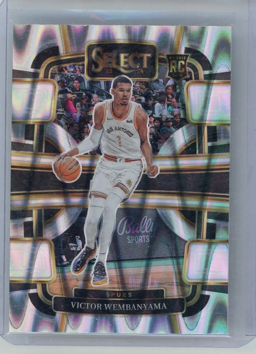 Victor Wembanyama 2023-24 Panini Select seismic prizm rookie card