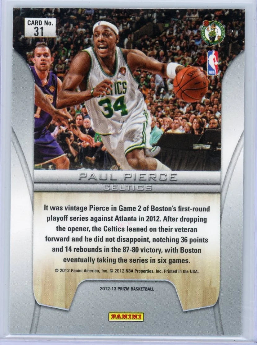 Paul Pierce 2012-13 Panini Prizm Finalists green prizm