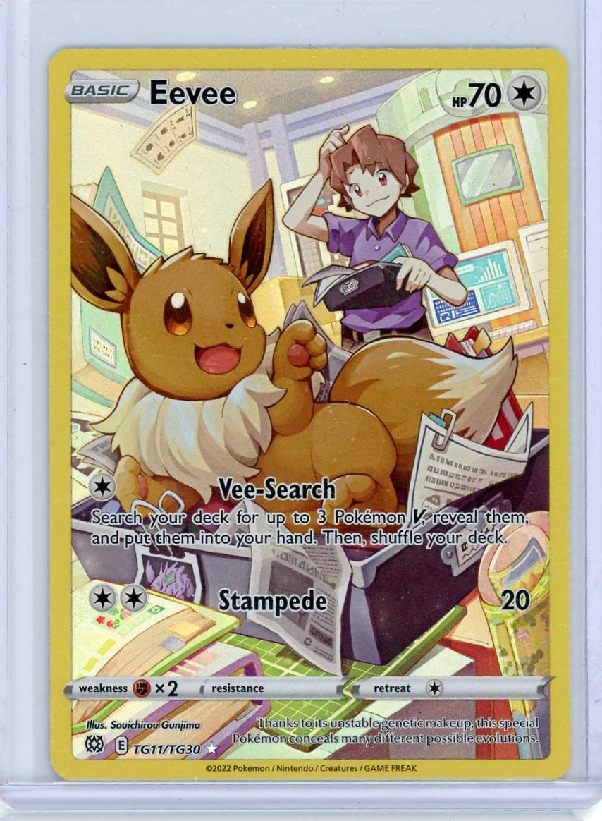 Eevee Pokémon Brilliant Stars Trainer Gallery Full-Art #TG11/TG30