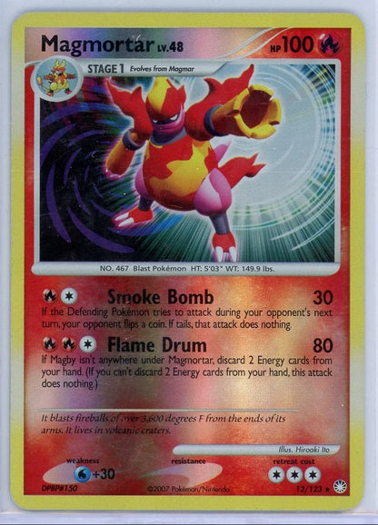 Magmortar Pokémon Mysterious Treasures #12/123