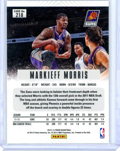 Markieff Morris 2012-13 Panini Prizm Silver Prizm