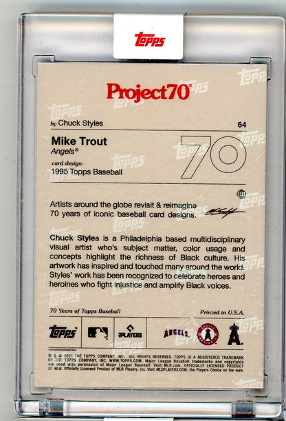 Mike Trout Project70 by Chuck Styles #64 /8459