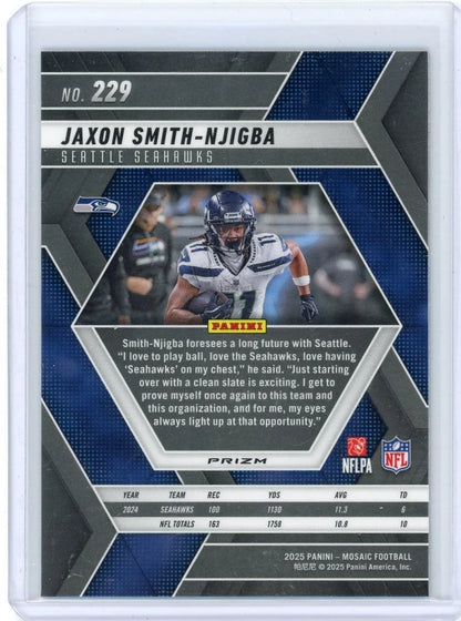 Jaxon Smith-Njigba 2025 Panini Mosaic Honeycomb SP