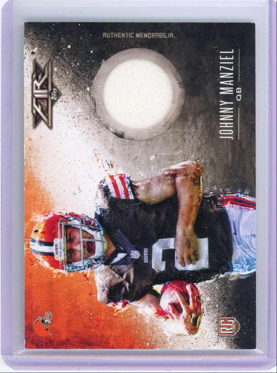 Johnny Manziel 2014 Topps Fire Relic RC