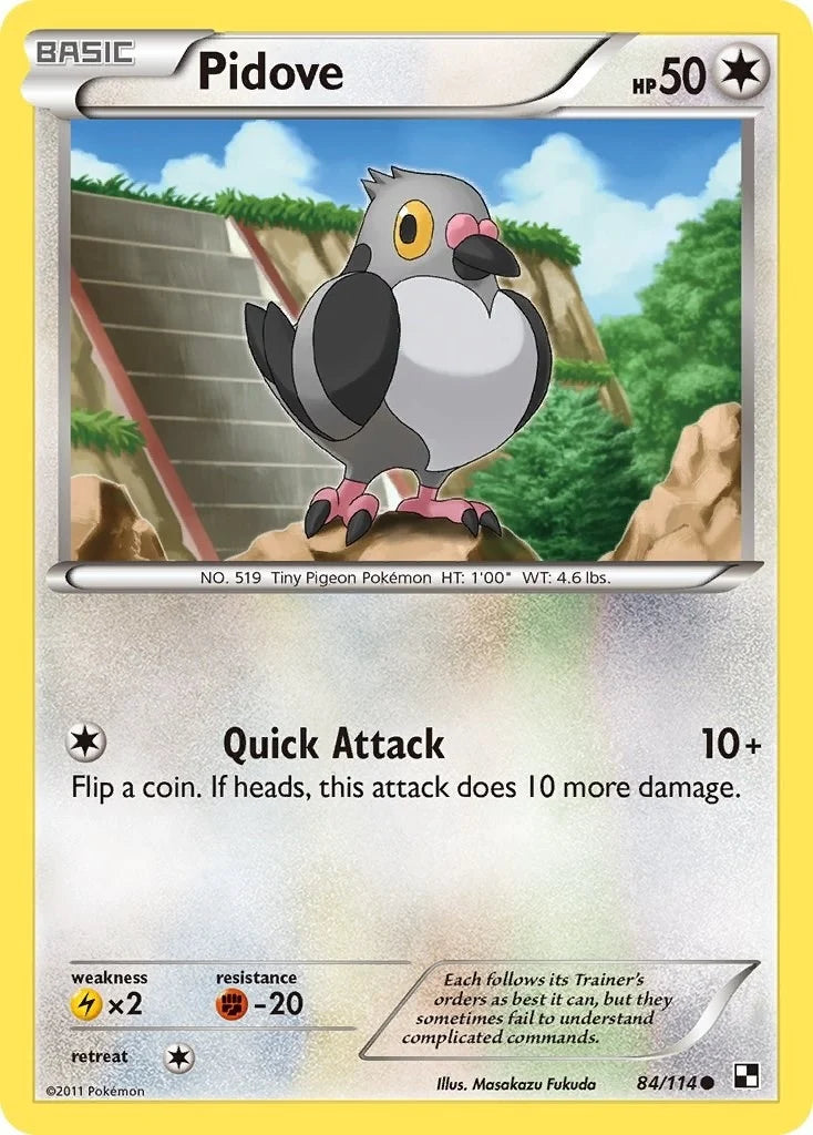 Pidove (84/114) (Black and White) (BLW)