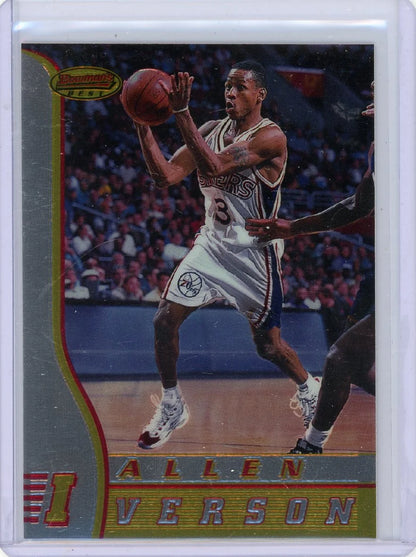 Allen Iverson 1997 Bowman's Best Rookie Card #R1