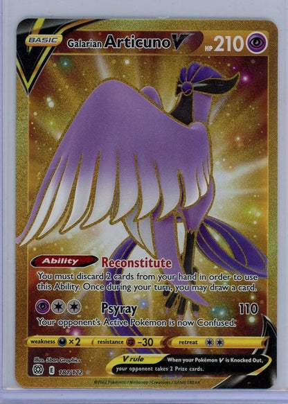 Galarian Articuno V Pokémon Brilliant Stars #181/172