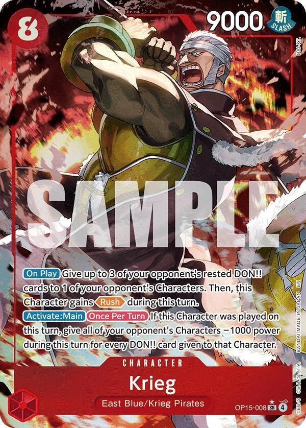 Krieg (OP15-008) (Alternate Art) (OP15-008) (Adventure on Kami's Island) (OP15-EB04)