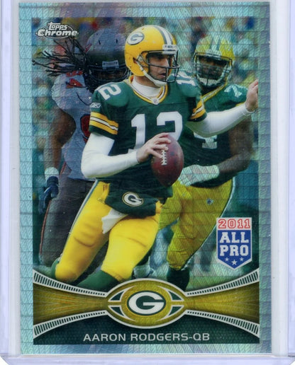 Aaron Rodgers 2012 Topps Chrome #50 prism refractor #'d 161/216