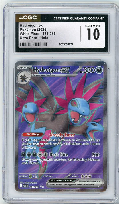 Hydreigon exx 2025 Pokemon White Flare Ultra rare #161/086 CGC 10