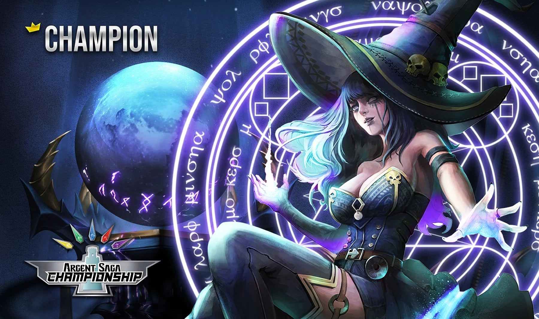 Argent Saga TCG Rubber Event Playmat - Hoenna, The Dark Champion (October 2019)