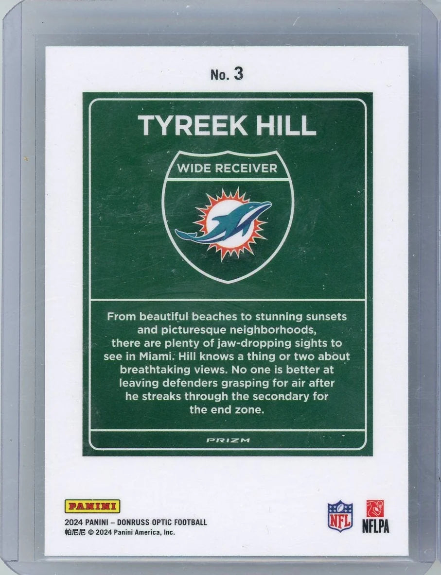 Tyreek Hill 2024 Panini Donruss Downtown SSP