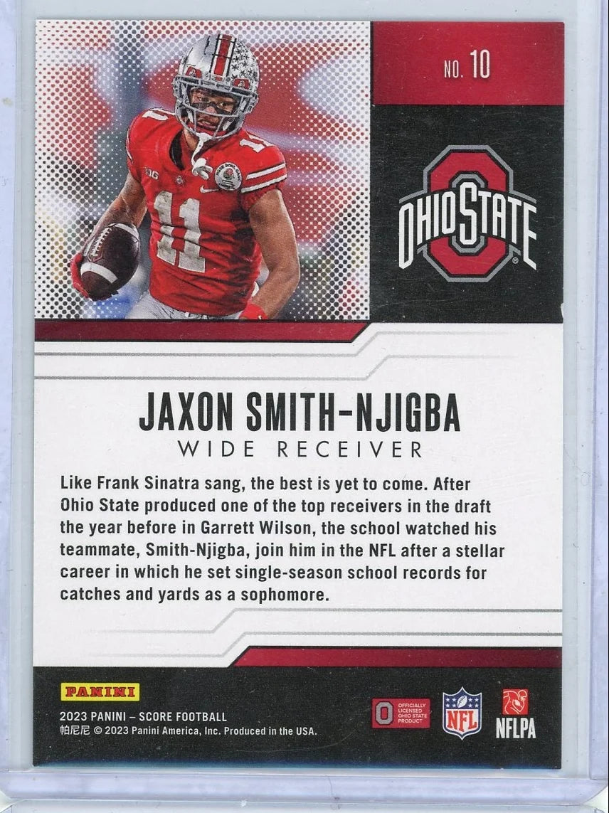 Jaxon Smith-Njigba 2023 Panini Score Protential blue #'d 23/35