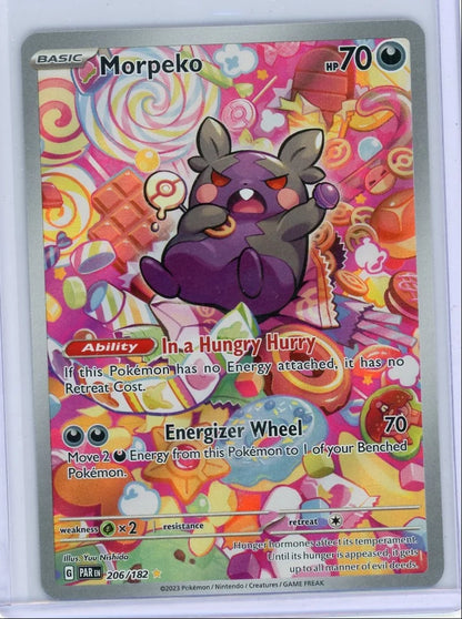 Morpeko Pokémon Paradox Rift Illustration Rare #206/182