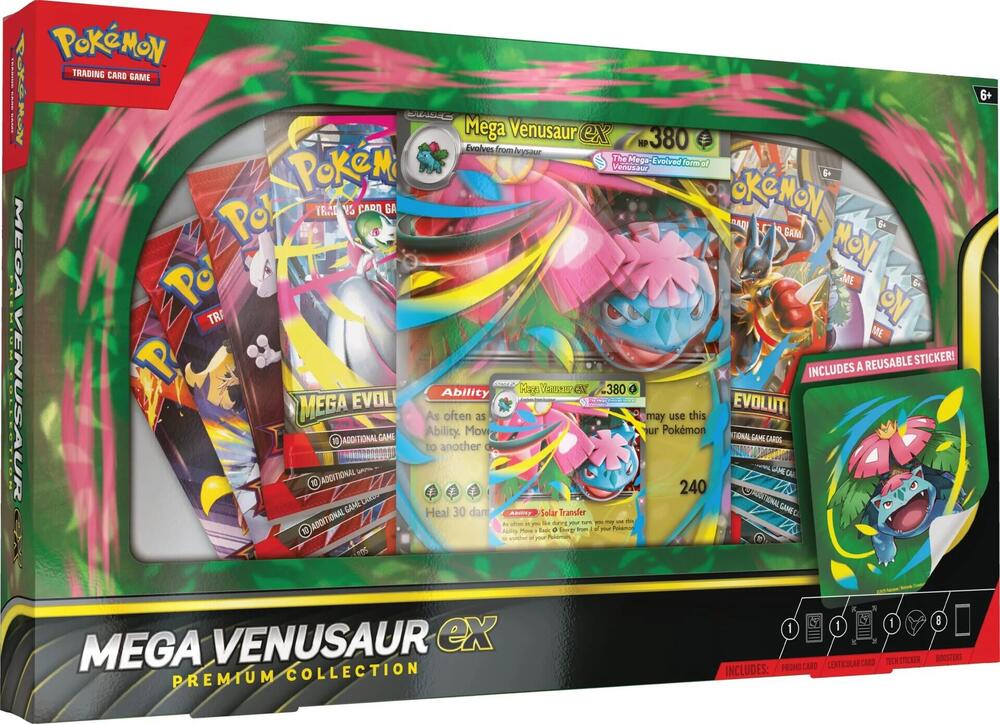 Pokémon Mega Venusaur ex Premium Collection 6 Box Case