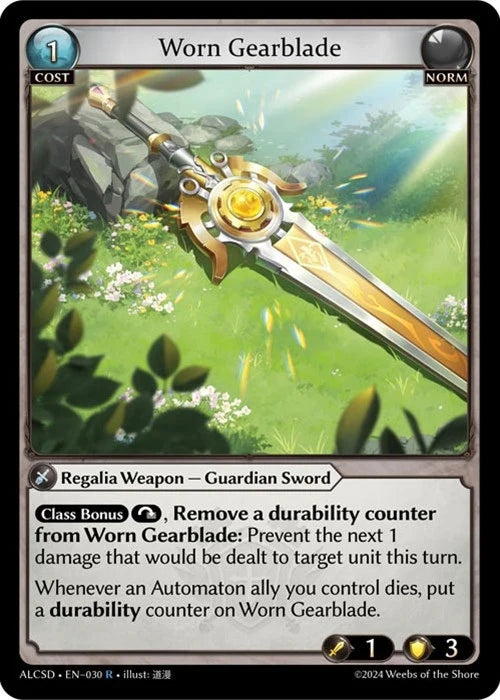 Worn Gearblade (030) (Alchemical Revolution Starter Decks) (ALCSD)