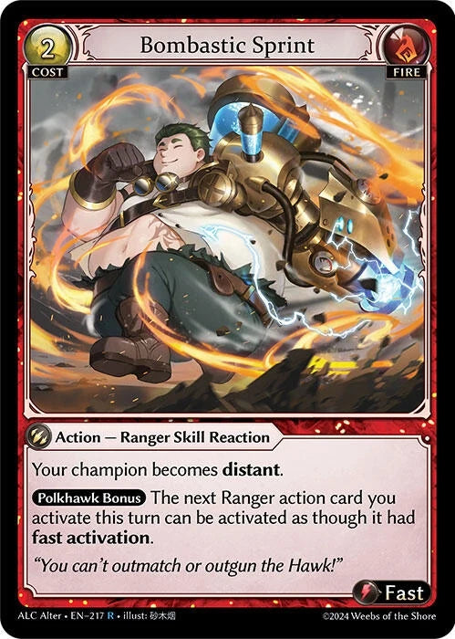 Bombastic Sprint (217) (Alchemical Revolution Alter Edition) (ALC Alter)