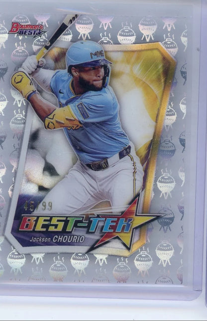 Jackson Chourio 2025 Bowmans Best Best-Tek #'d 45/99