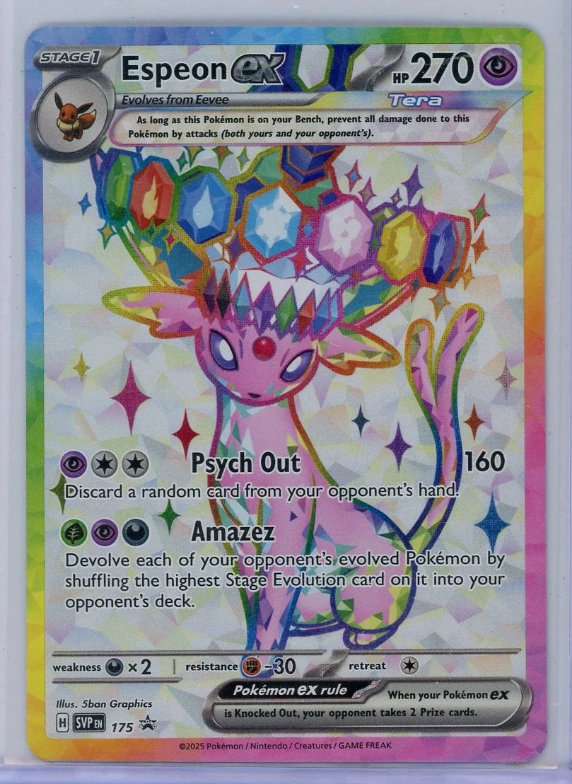 Espeon EX Pokémon Scarlet & Violet Black Star Promo #175