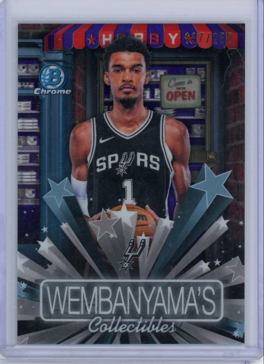 Victor Wembanyama 2025 Bowmam Chrome Hobby Stars #'d 137/250