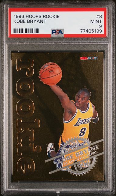 Kobe Bryant 1996 NBA Hoops Rookie PSA 9