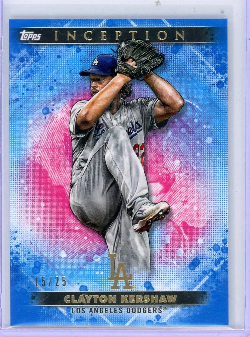 Clayton Kershaw 2024 Topps Inception Blue #'d 15/25