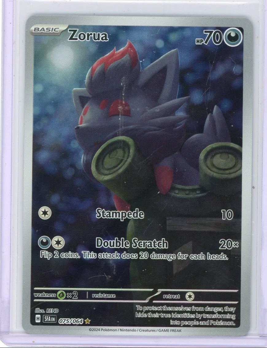 Zorua Pokemon Shrouded Fable Illustration rare #075/064