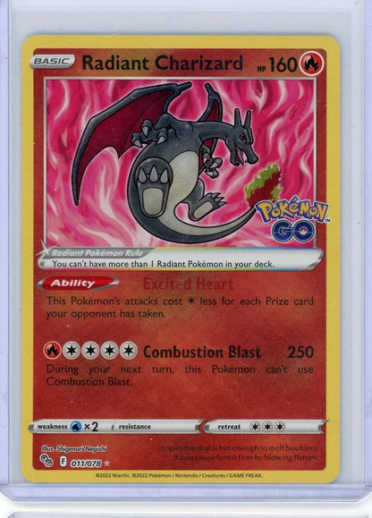 Radiant Charizard Pokémon GO Radiant Rare #011/078