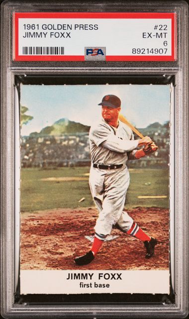 Jimmy Foxx 1961 Golden Press #22 PSA 6