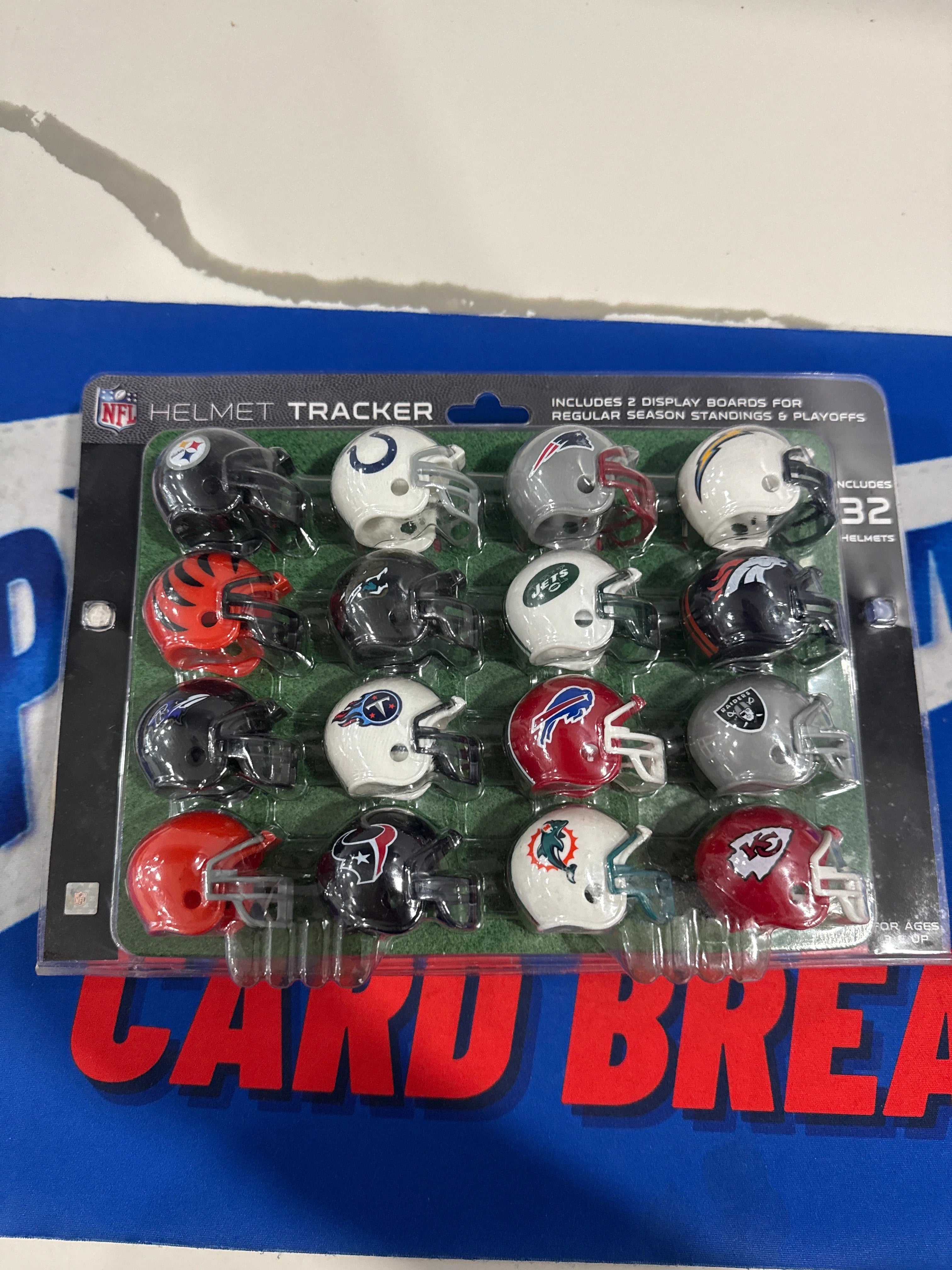 NFL Riddell Helmet Tracker (32 Helmets)