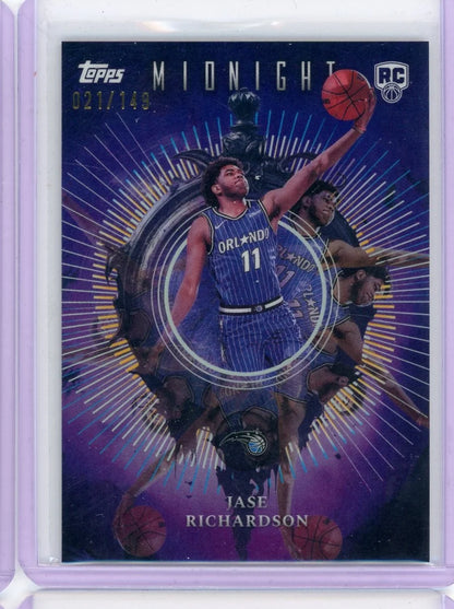 Jase Richardson 2025 Topps Midnight Insomnia #'d 21/149